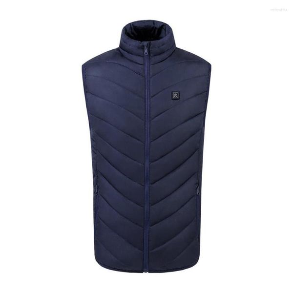 

men's jackets electric heated vest men women heating waistcoat thermal warm clothing usb outdoor winter jacket, Black;brown