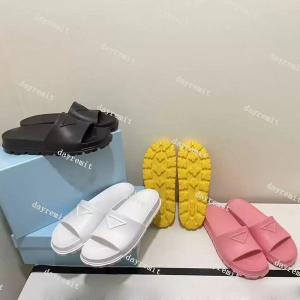 

rubber sliders designer slippers sandals muller shoes embossed slides slide foam rubber triangle tone contemporary men women original box si, Black