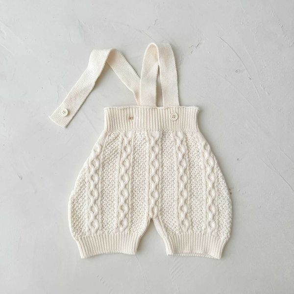 

rompers cute newborn baby boy autumn fashion allmatch sleeveless jumpsuit girl soft comfortable knitting romper one piece j220922, Blue