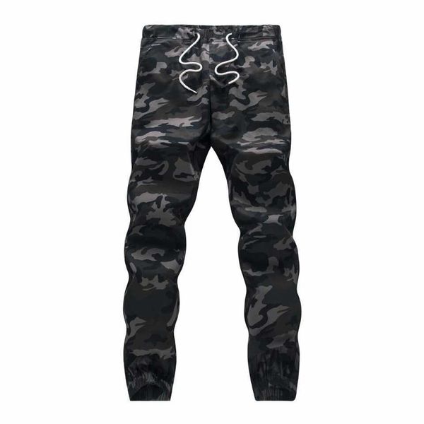 

men's pants m-5xl 2022 mens boutique autumn pencil harem men camouflage military loose comfortable cargo trousers camo joggers g220929, Black