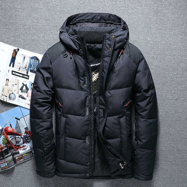 

men's down parkas 2021 fashion brand winter jacket casual s and coats thick parka outwear male clothing g220930, Black