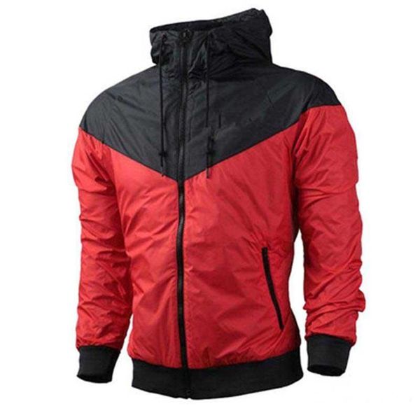 

spring autumn sweatshirt hoodie men jacket coat long sleeve with letters casual sports zipper windcheater mens clothes plus size194o, Black