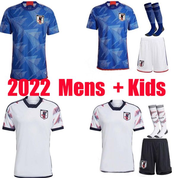 

2022 soccer jersey japan blue cartoon captain tsubasa 2023 atom japanese 22 23 home away thrid football shirt white honda minamino mens kids, Black;yellow