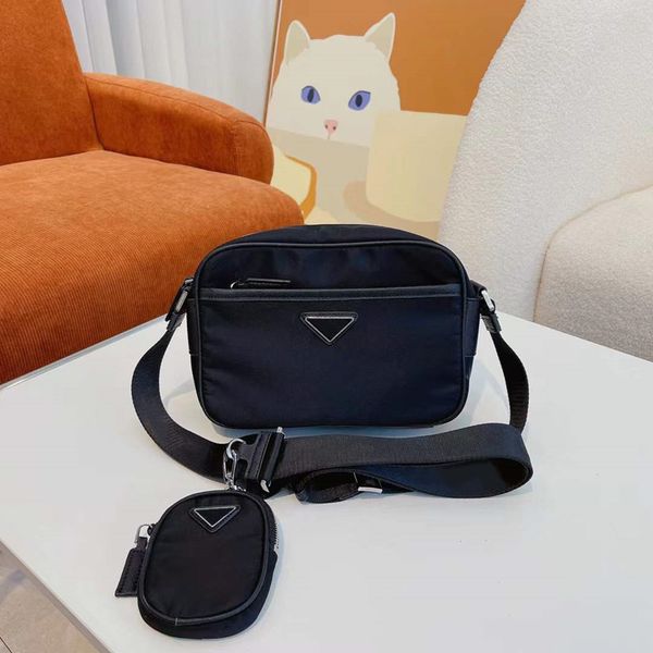 

nylon crossbody shoulder bags designer bag luxury camera bag woman mens cross body small flaps 2-piece purse 5a quality