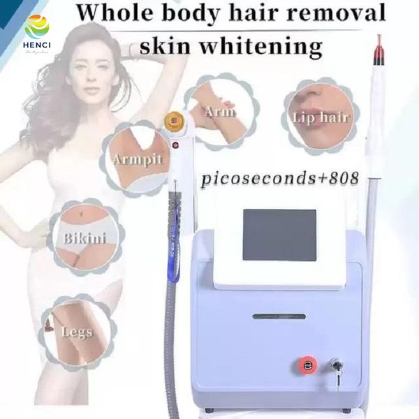

factory price 808nm diode laser hair removal q switched nd yag carbon peel 755nm korea pico second laser tattoo remove device, Black