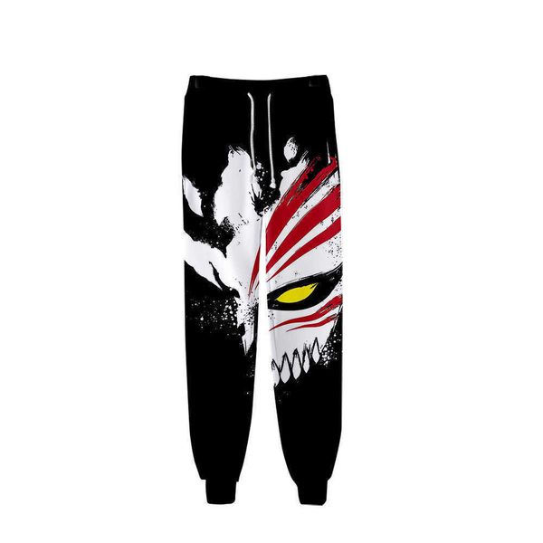 

men's pants anime bleach kurosaki ichigo sweat pants 3d joggers pants trousers men/women clothing hip hop pantn homme sweatpants t22092, Black
