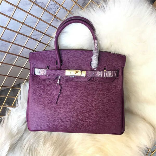 

fashion birkins woman herme bag autumn and winter high-end first layer cow leather lychee grain women s full large one shoulder hand