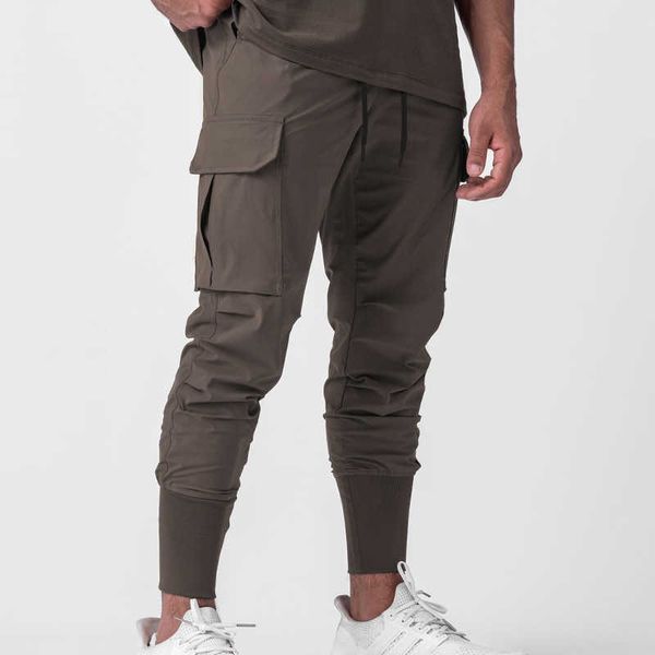 

men's pants mens cargo elastic multiple pocket male trousers hip hop joggers pant sweatpants fashion harajuku men harem g220929, Black