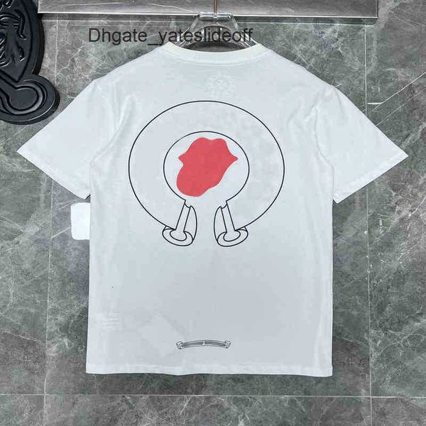 

t-shirt classic mens luxury t shirts brand ch man tees sanskrit letter summer horseshoe flower cross short sleeve designer tshirts hip hop n, Black;brown