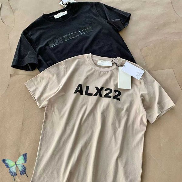 

men's t-shirts 1017 alyx 9sm 2022 t-shirt alx22 men women oversize khaki t shirt t221006, White;black