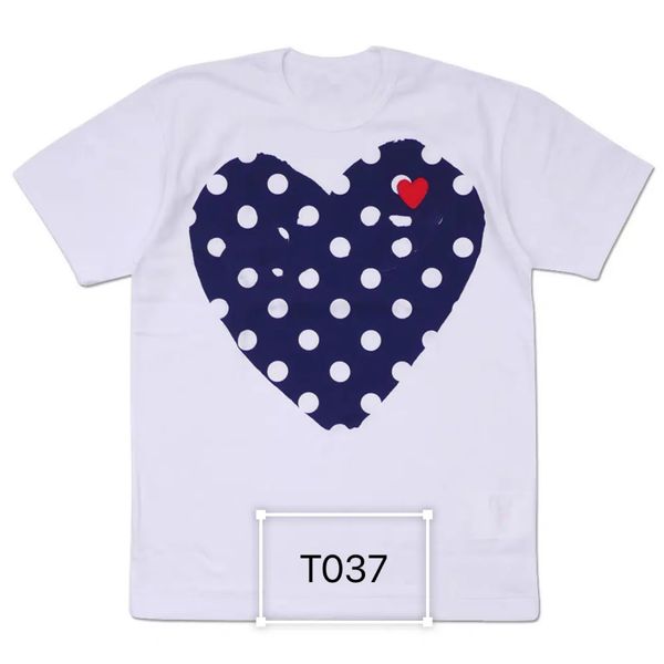 

fashion mens play t shirt cdg designer hearts casual women s des badge garcons 112, White;black