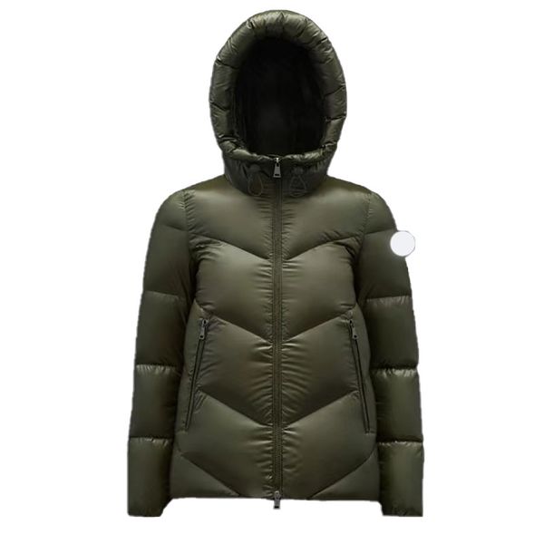 

designer womens down and parkas slim fit waist slim stand collar hoodie short symmetric v thickened diamond thermal fashion casual jacket, Black