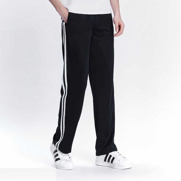 

men's pants 2019 spring summer men's casual sweatpants men basic trousers tracksuit side stripe slim breathable sportswear track p, Black