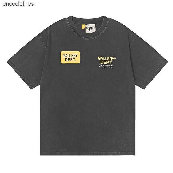 

t-shirts men's casual galleryes dept los angeles exclusive american street short sleeve shirts as the base, White;black