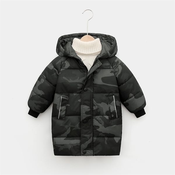 

down coat winter childrens boy camouflage down jacket outerwear clothes hooded teen girls cottonpadded parka coats thicken 212y 2201006, Blue;gray