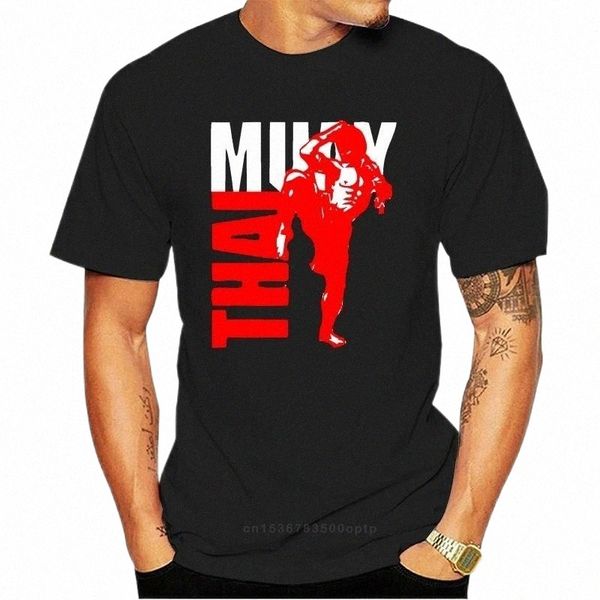

men's t-shirts t-shirt tboxe0089 muay thai 01c 2021 arrivals men funny casual 100% cotton hip hop black tees r03n#, White;black