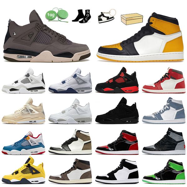 

a ma maniere 4s basketball shoes jumpman 1 4 military denim 1s midnight navy lost found taxi patent bred oreo black cat military red thunder, White;red