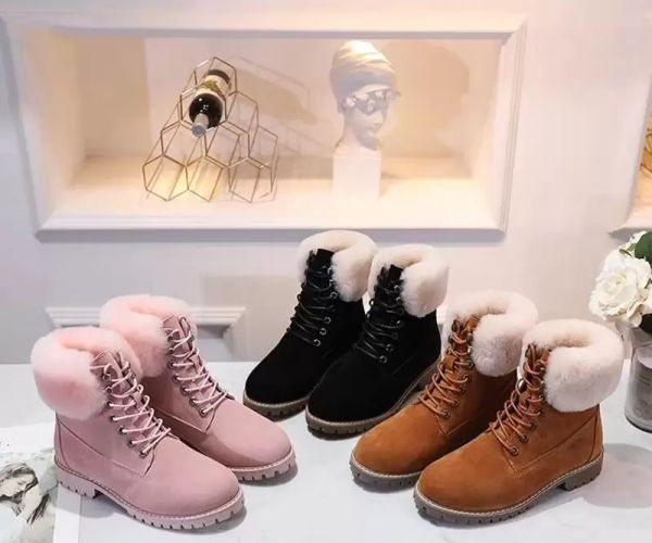 

2020 Australia Women Snow Boots Girls Chestnut Fur Classic Ankle Short Bow Winter Snow Boots Bailey Bow Ankle Black Grey Leather Boots