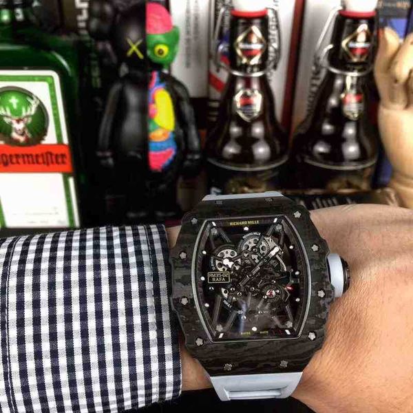 

watches wristwatch designer luxury mens mechanical watch richa milles rm35-02 fully automatic movement sapphire mirror rubber watchband watx, Slivery;golden