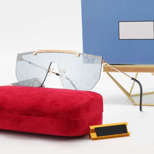 

mens designer sunglasses women fashion eyeglasses frameless multi color reflective mirror printing metal frame summer trend female eye, White;black