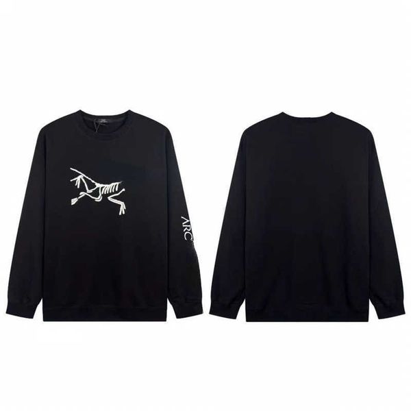 

arc sweater designer sport swear men's autumn winter high-quality cotton round neck sweaters classic print women's loose casual co, Black