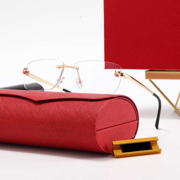 

sunglasses symbol series sunglasses for men women anti blue light glasses frame reader eyewear gradient lens gold leopard head accessories b, White;black