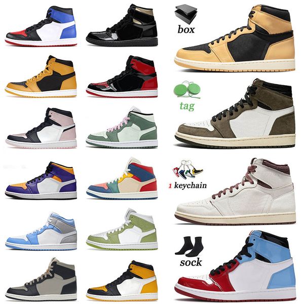 

men basketball shoes 1 1s og jumpman sneakers twist heirloom fearless university blue black pollen lakers mid j1 mens women offs white train