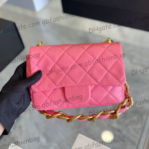 

designer channel bags for women black cc handbag leather chain slant shoulder clutch flap totes bag double letters solid hasp waist square s