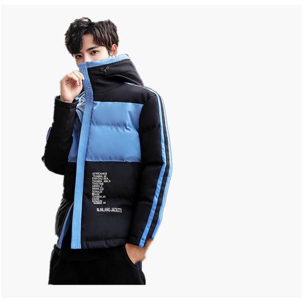 

men's down parkas 1167 warm hooded thick jacket coat male casual overcoat thermal winter parka men g220930, Black