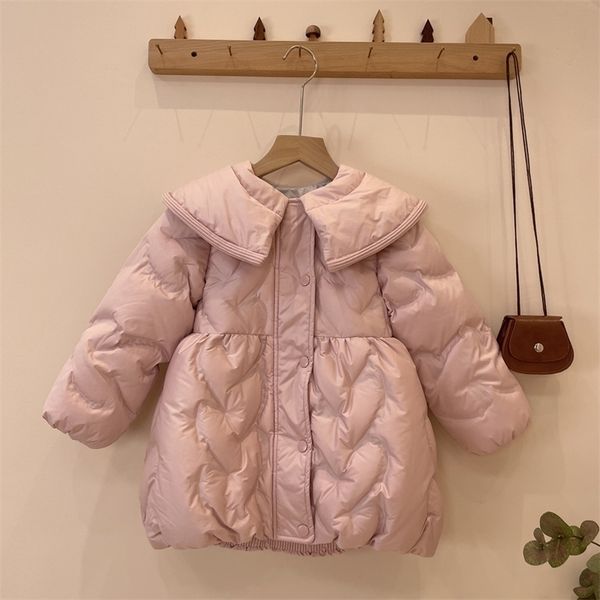

down coat winter girls sweet down coat baby kids children warm jacket outerwear 2201006, Blue;gray