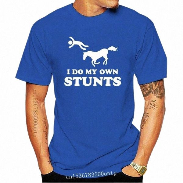 

men's t-shirts horse riding i do my own stunts men t-shirt black cotton s-3xl harajuku funny tee shirt f1og#, White;black