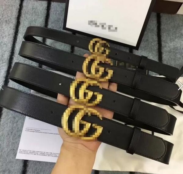 

2022 men designer belt classic fashion casual letter smooth buckle womens mens leather belt width 3.8cm with orange, Black;brown