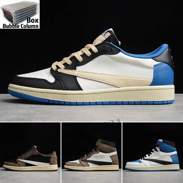 

1s 1 high og low basketball shoes military blue shoe fashion men women trainers sports sneakers 36-46