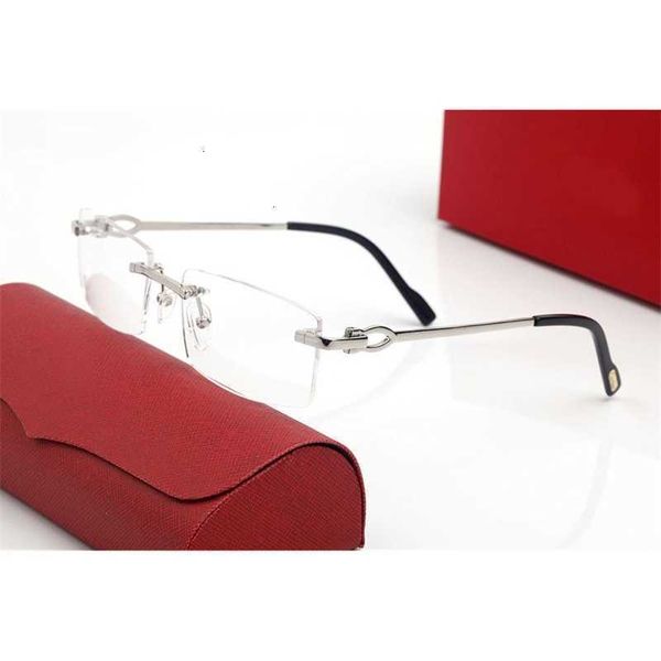 

designer sunglasses women luxury frames temples with metal full rim semi rimless eyeglasses protection frame simple square, Black