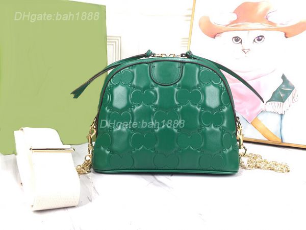 

2022 new women's bag luxury designer shell bags fashion embroidery quilting chain crossbody bag retro matelasse leather one shoulder ha
