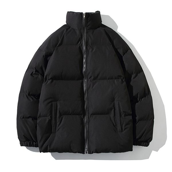 

women's down parkas legible winter jacket women stand collar autumn thick teen gril female coat loose warm spring casual oversize parka, Black