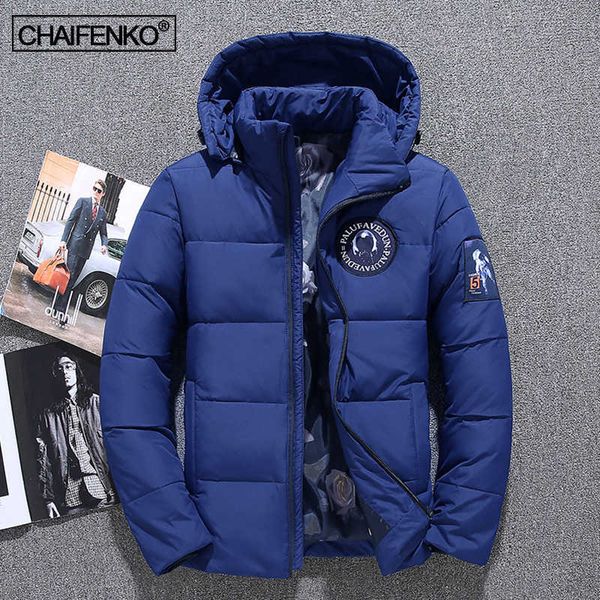 

men's down parkas winter new thick warm windproof detachable hood fashion casual brand coat autumn zipper jacket t221006, Black