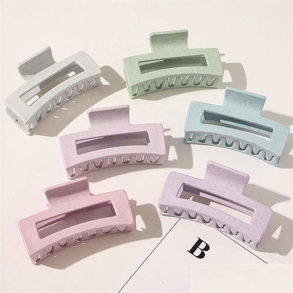 

hair clips barrettes new simple women hair clips large geometric hairpin crab solid color claw for accessories 10 w2 drop mjfashion dhntv, Golden;silver