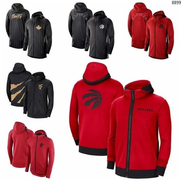 

toronto's raptors's men showtime mens's''nba''jersey therma flex performance 2021 full-zip basketball hoo, Black