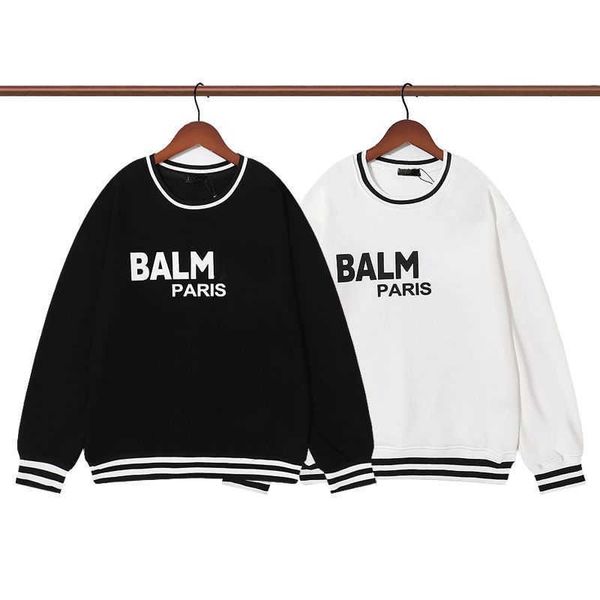 

22ss designer sweater mens sweatshirt print long-sleeved t-shirt man pullover coat loose casual oversize women sweater, Black