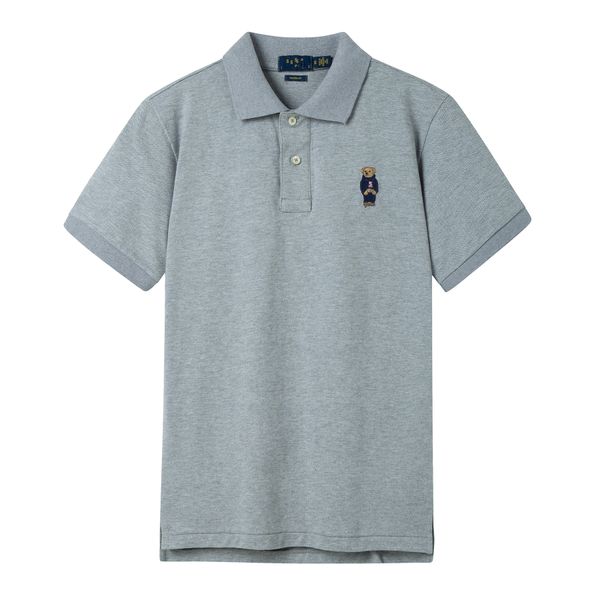 

poloo shirt disenador polos hombres solapa bordado manga corta verano 2023 nueva gama alta moda casual 100% algodon 14s-2xl, White;black