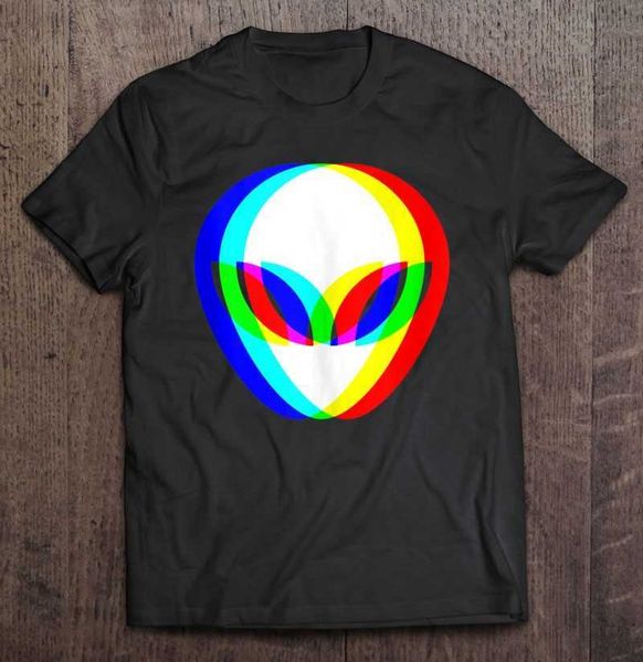 

men's t-shirts alien head trippy vaporwave techno rave edm music festival tank men t-shirts shirt cotton harajuku big size tshirt shirt, White;black
