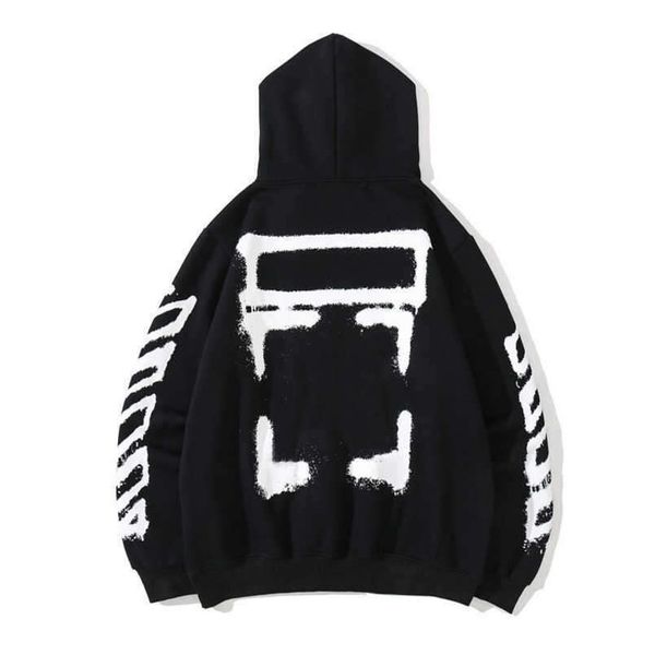 

men's jacket luxury classic jackets sweatshirts brand offs pullover shirts hoodies designer women sweater men arrow cross letter print, Black;brown