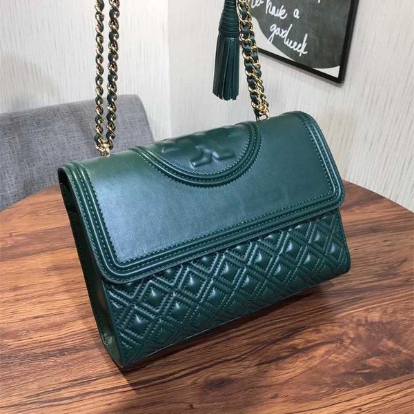 

bags luxury torysburchs designer handbag electric lingge 2022 embroidered sheepskin chain single shoulder slanting fashion leisure women&#03