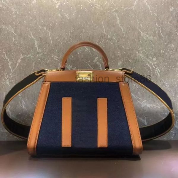 

women handbag purse shoulder crossbody bags embroidery letter tote bag denim canvas genuine leather patchwork color handbags twist lock cyc