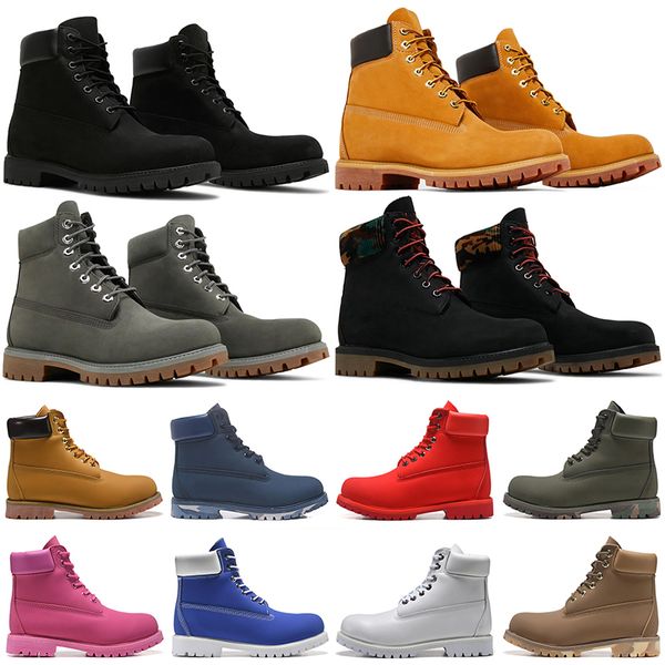 

designer timber boots mens womens shoes land martin booties luxury ankle boot cowboy yellow wheat black red white men women outdoor sports p