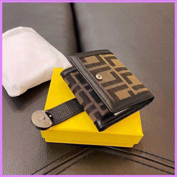

f standard wallet women designer with letters bag short wallets casual mens purses fashion business purse leather money d 2022, Red;black
