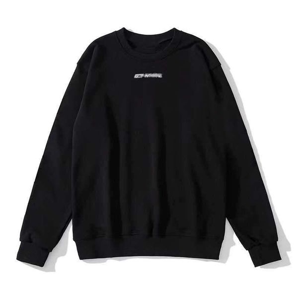 

men's fleece fashion luxury sweatshirts offs brand pullover shirts men arrow cross letter print hoodies designer classic women o-neck s, Black