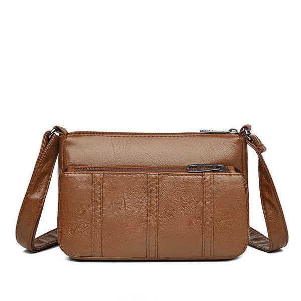 

hbp women bag 2023 new women's middle aged crossbody soft leather one shoulder mother's bags tightly fits the middle and old