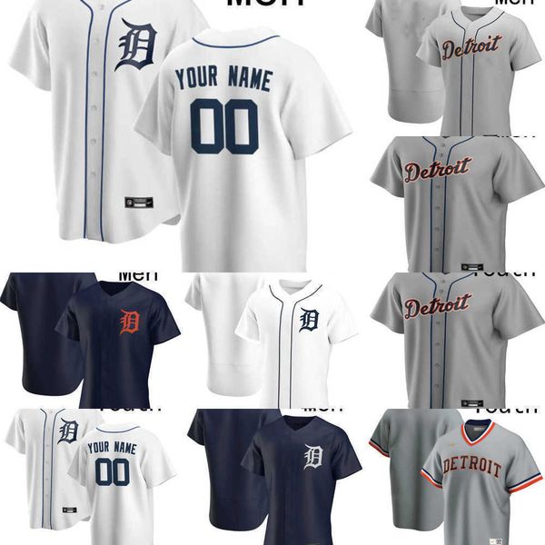 

baseball jerseys men women youth detroit 20 spencer torkelson 17 austin meadows 15 tucker barnhart 30 harold castro 23 kirk gibson 3 alan tr, Blue;black